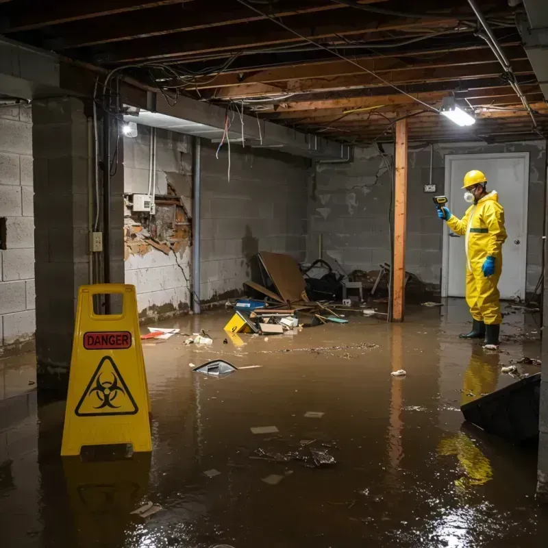 Flooded Basement Electrical Hazard in Mount Rainier, MD Property